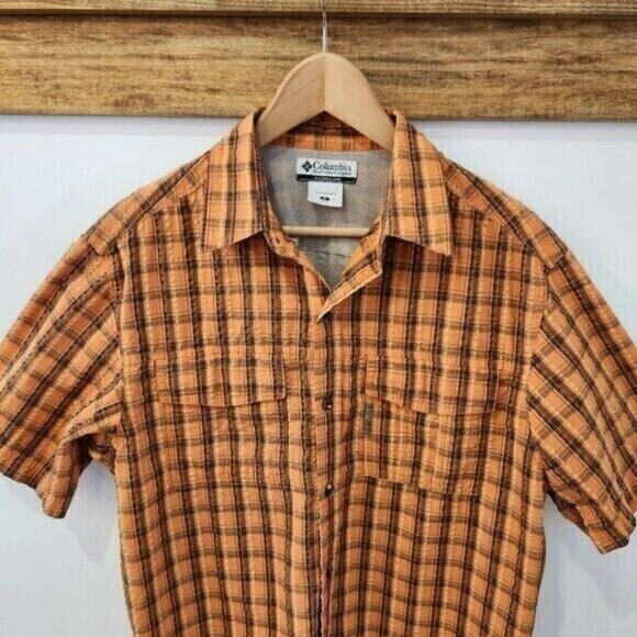 Columbia Shirt Mens Medium Vented Mesh Short Sleeve Fishing  Outdoors Camping - Picture 2 of 11